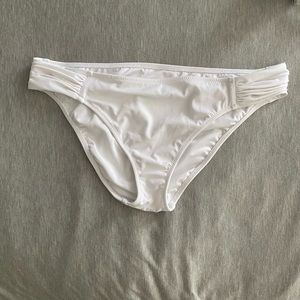 White bikini bottoms